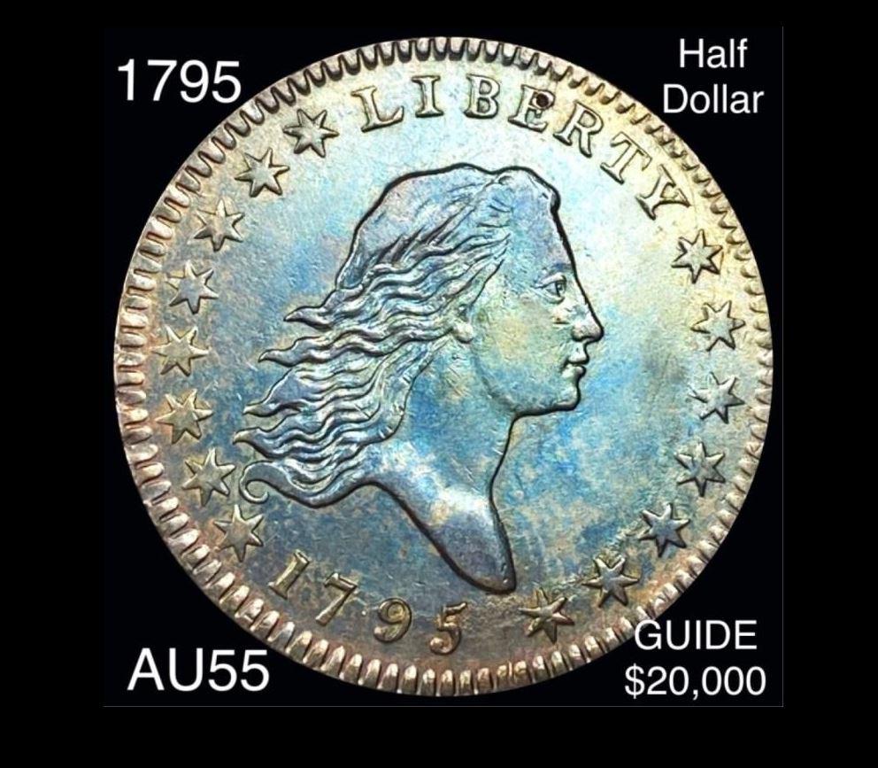 1795 Flowing Hair Half Dollar CHOICE AU (1 of 2)
