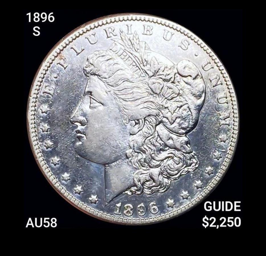 1896-S Morgan Silver Dollar CHOICE AU (1 of 2)