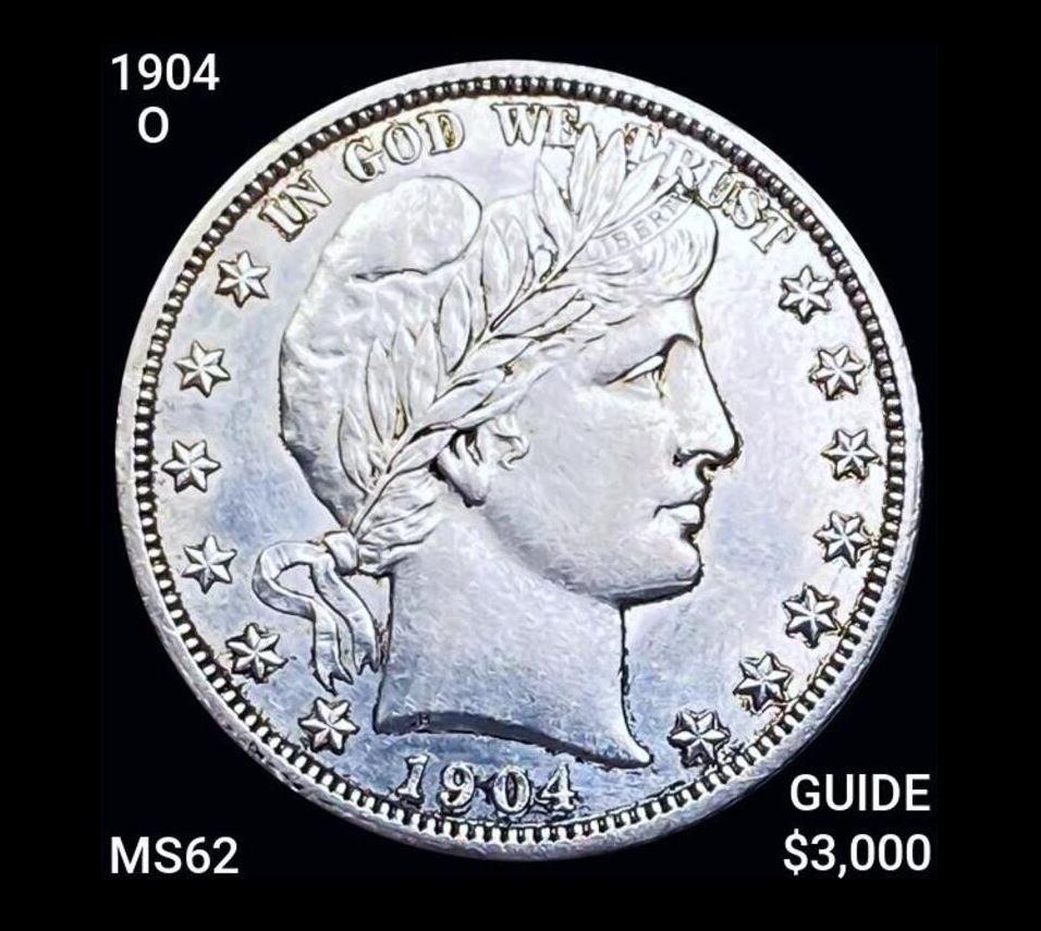 1904-O Barber Half Dollar UNCIRCULATED (1 of 2)