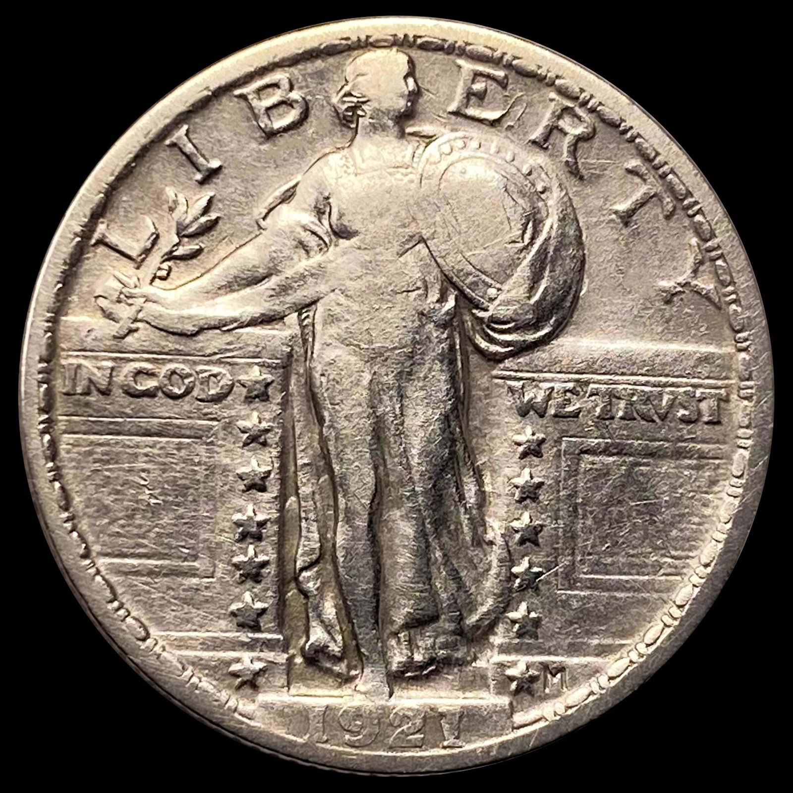 1921 Standing Liberty Quarter LIGHTLY CIRCULATED (1 of 2)