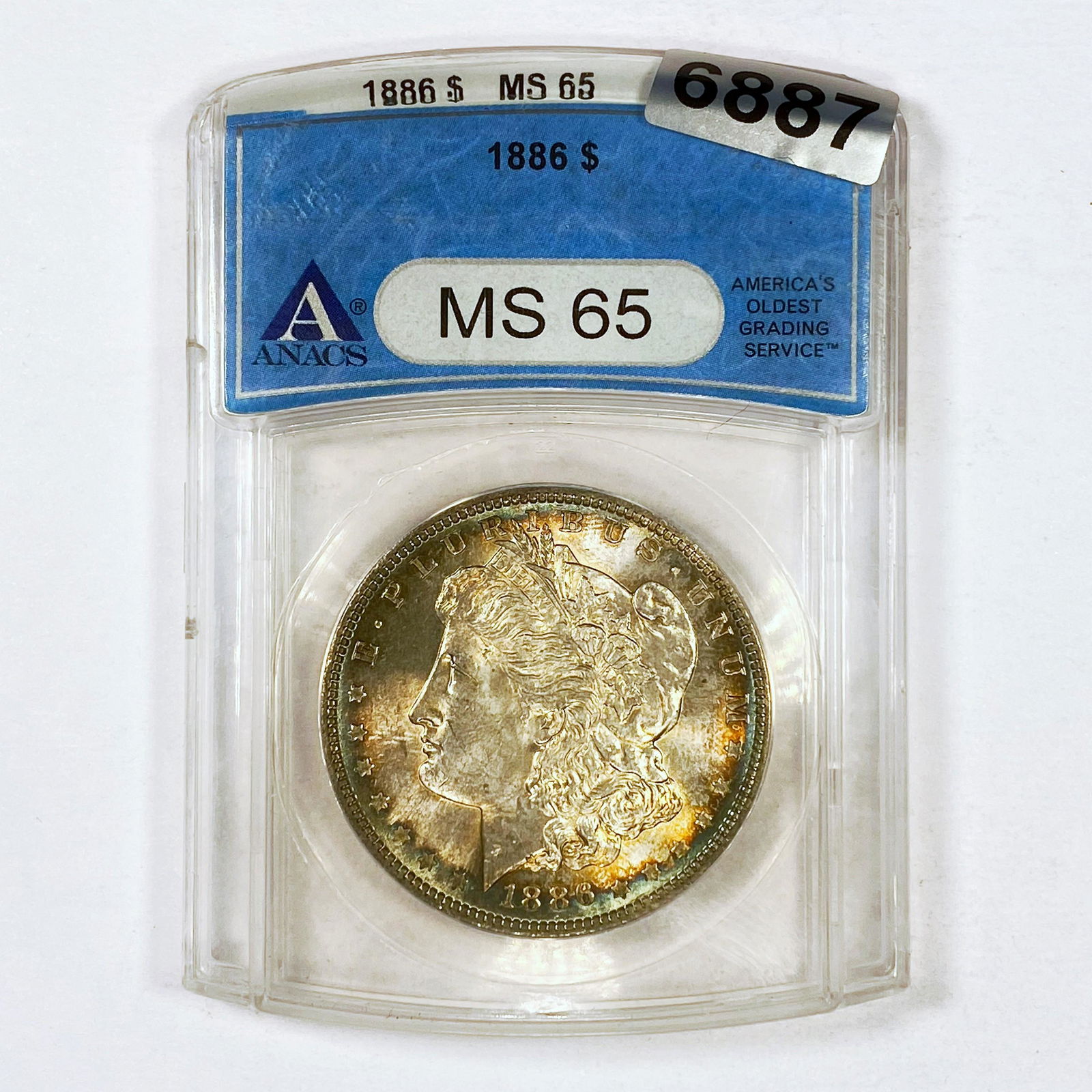 1886 Morgan Silver Dollar ANACS - MS65 (1 of 2)