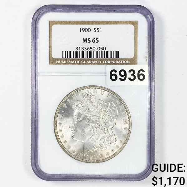 1900 Morgan Silver Dollar NGC - MS65 (1 of 2)