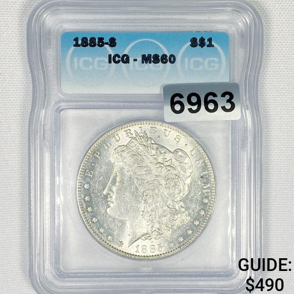 1885-S Morgan Silver Dollar ICG - MS60 (1 of 2)