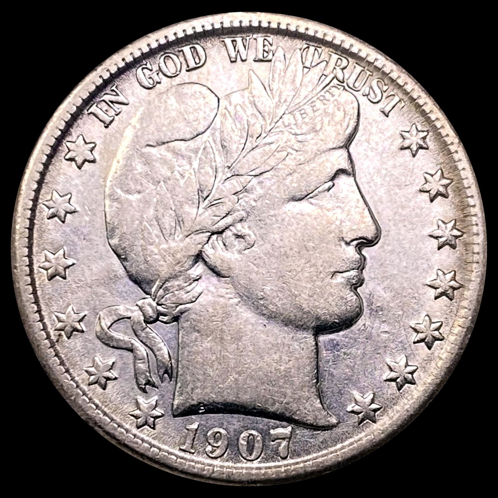 1907-O Barber Half Dollar NEARLY UNCIRCULATED (1 of 2)