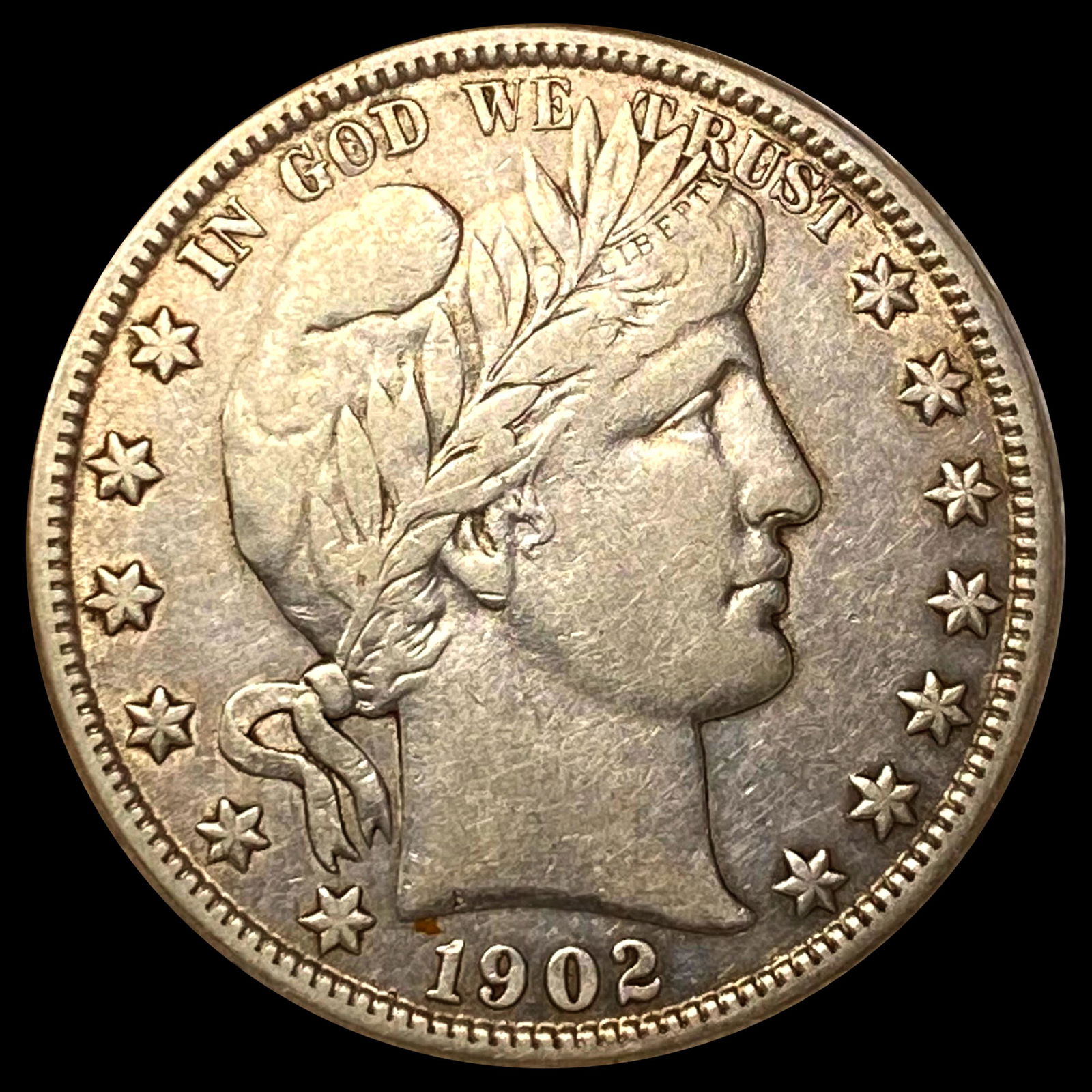 1902-O Barber Half Dollar ABOUT UNCIRCULATED (1 of 2)