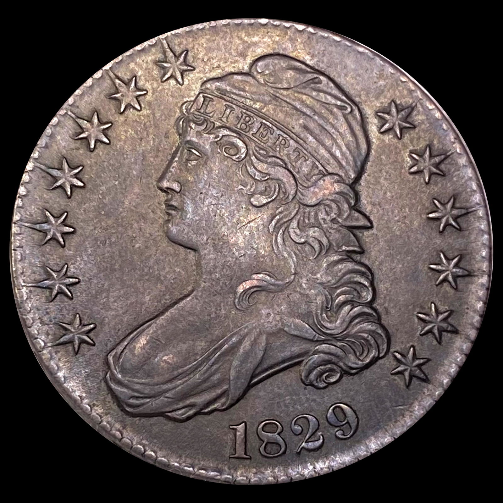1829 Capped Bust Half Dollar CLOSELY UNCIRCULATED (1 of 2)
