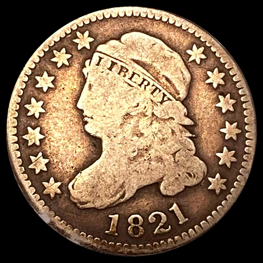 1821 Capped Bust Dime LIGHTLY CIRCULATED (1 of 2)