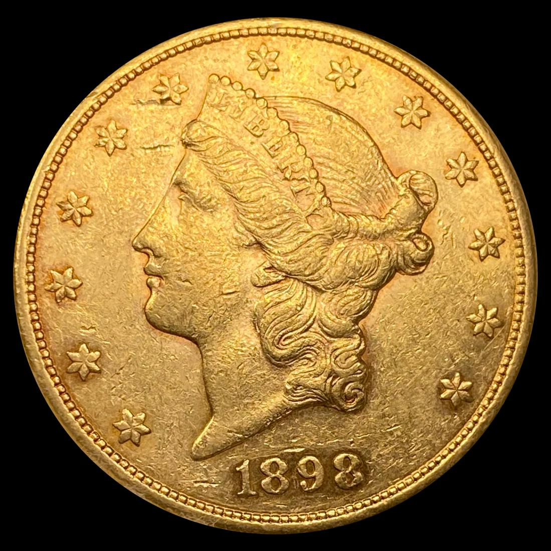 1898-S $20 Gold Double Eagle NEARLY UNCIRCULATED (1 of 2)
