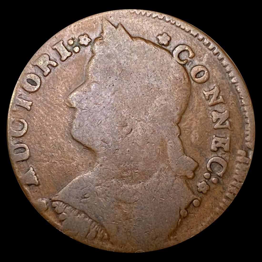 1787 Colonial Mailed Bust Facing Left NICELY (1 of 2)