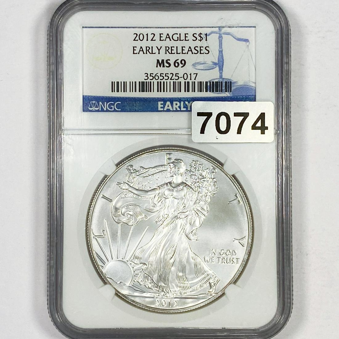 2012 Silver Eagle NGC - MS69 (1 of 2)