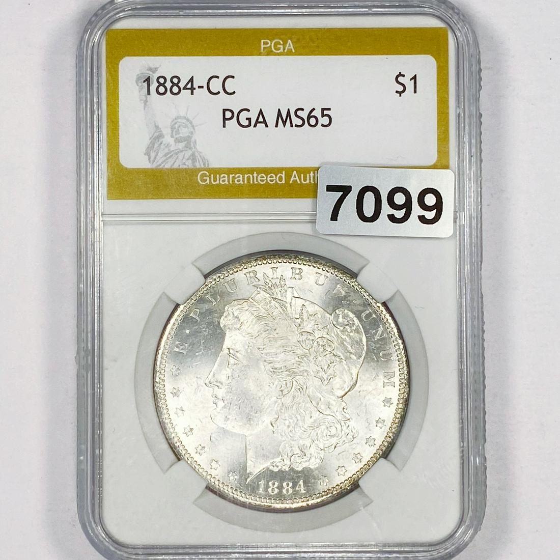 1884-CC Morgan Silver Dollar PGA - MS65 (1 of 2)