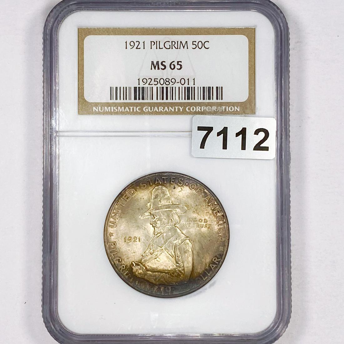 1921 Pilgrim Half Dollar NGC - MS65 (1 of 2)