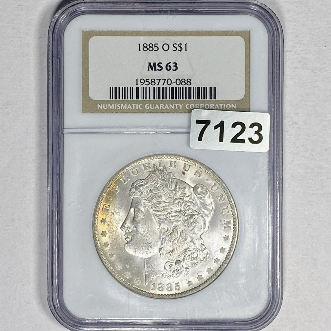 1885-O Morgan Silver Dollar NGC - MS63 (1 of 2)