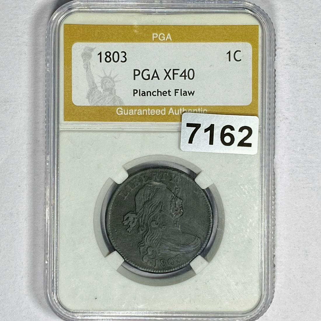 1803 Draped Bust Large Cent PGA - XF40 (1 of 2)