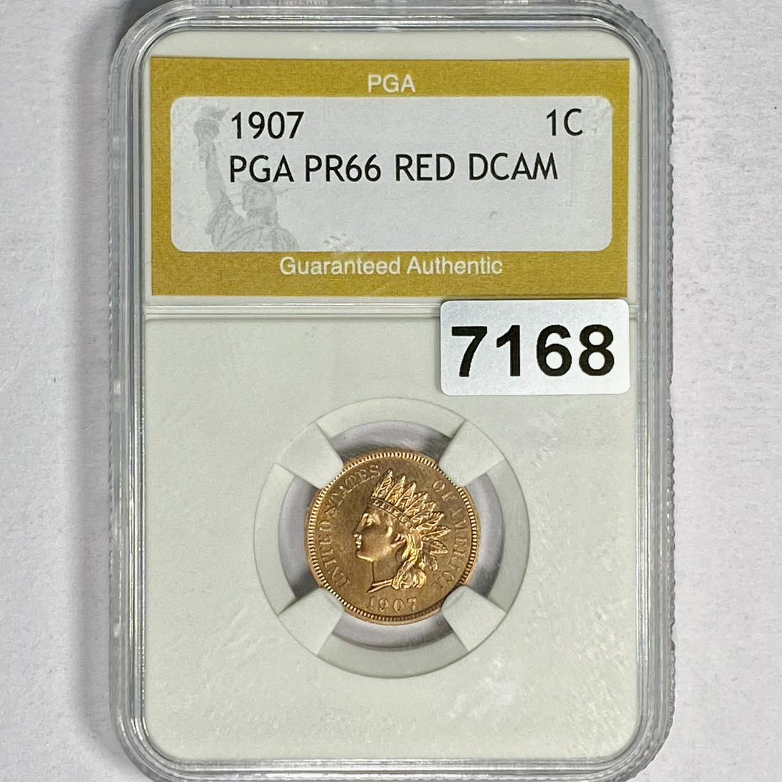 1907 Indian Head Cent PGA - PR66 RED DCAM (1 of 2)