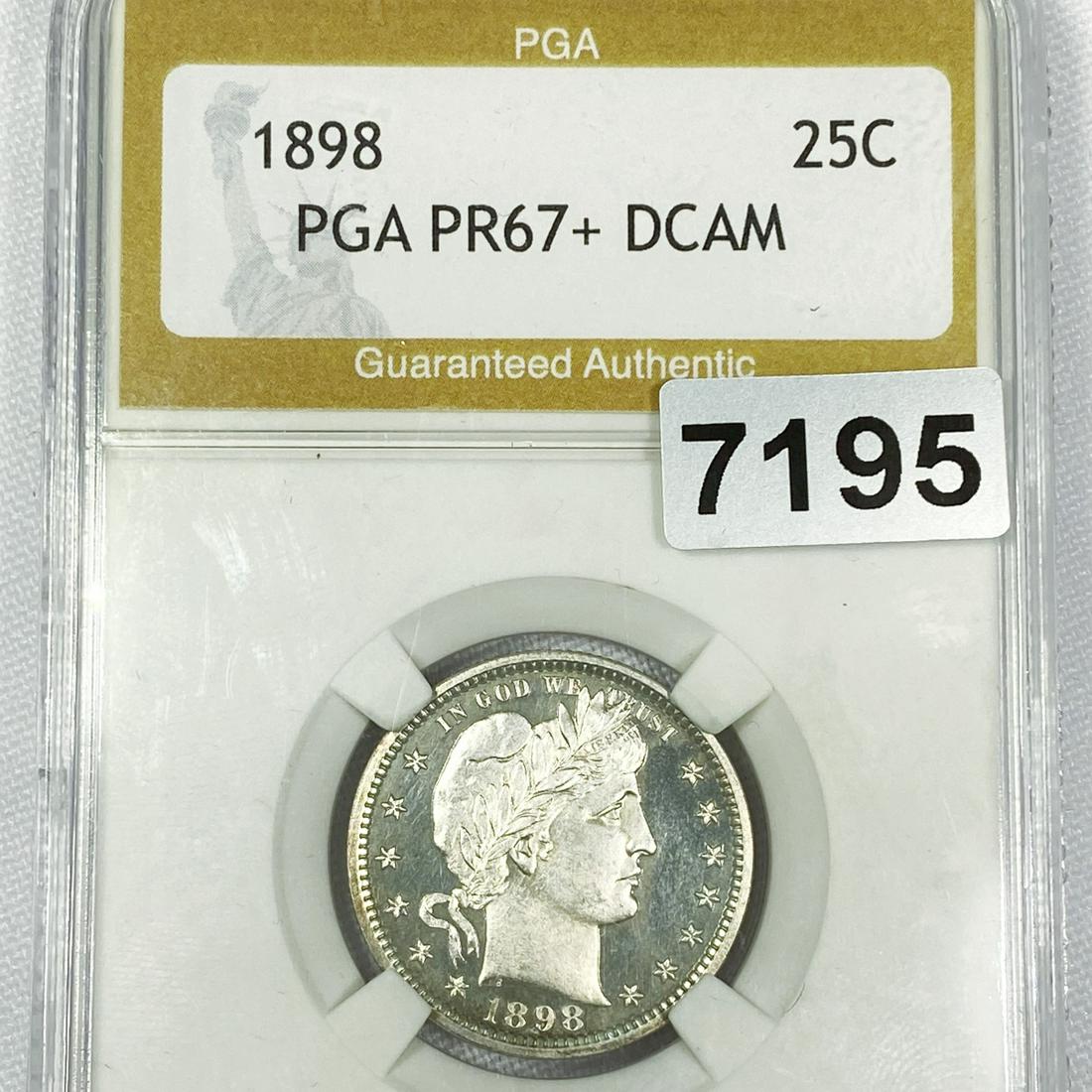 1898 Barber Quarter PGA - PR67+ DCAM (1 of 2)