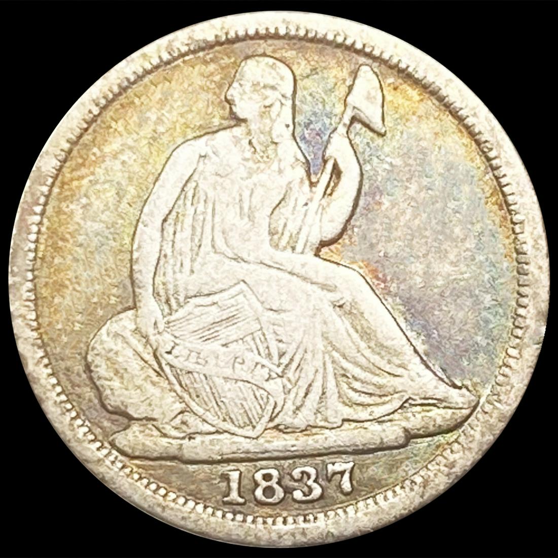 1837 Seated Liberty Half Dime LIGHTLY CIRCULATED (1 of 2)