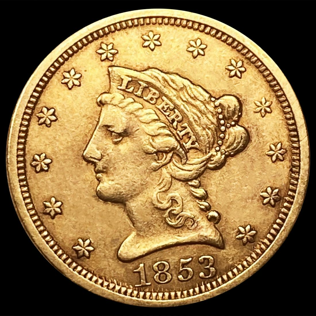 1853 $2.50 Gold Quarter Eagle NEARLY UNCIRCULATED (1 of 2)