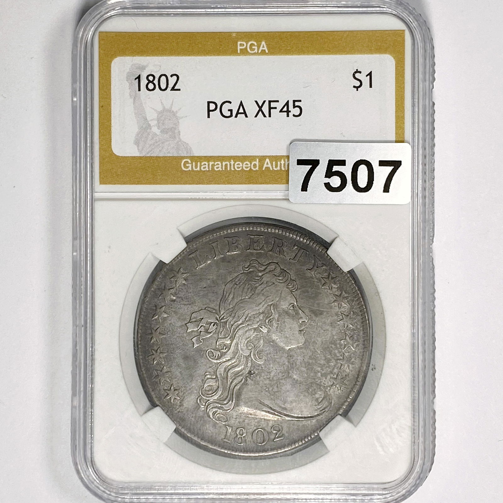 1802 Draped Bust Dollar PGA - XF45 (1 of 2)