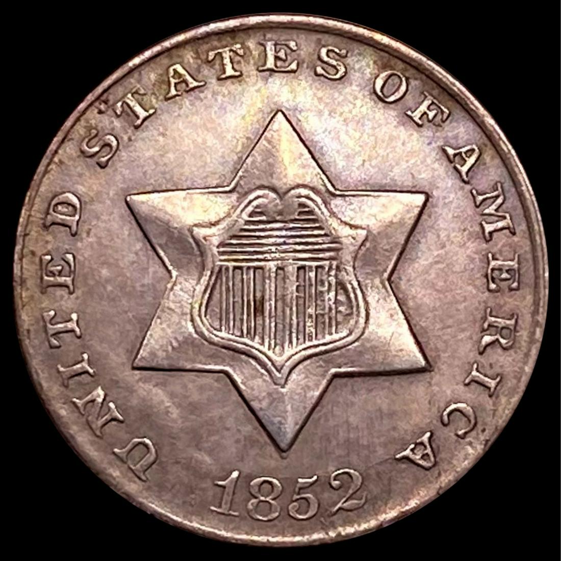 1852 Silver Three Cent UNCIRCULATED (1 of 2)