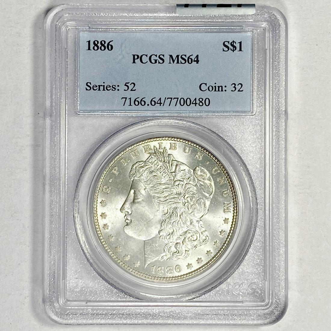 1886 Morgan Silver Dollar PCGS - MS64 (1 of 2)