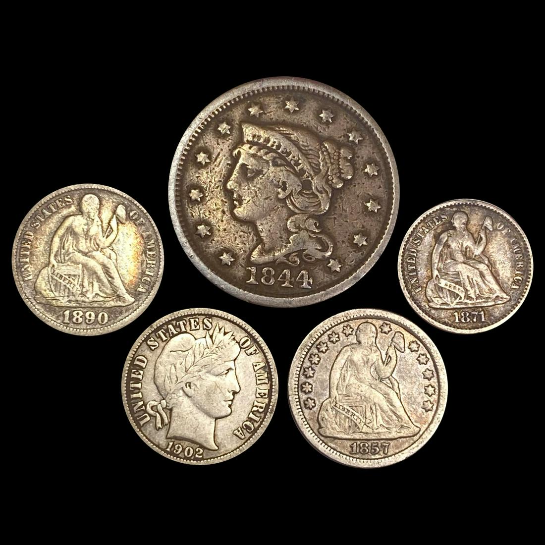 1834 $5 Gold Half Eagle ABOUT UNCIRCULATED (1 of 2)