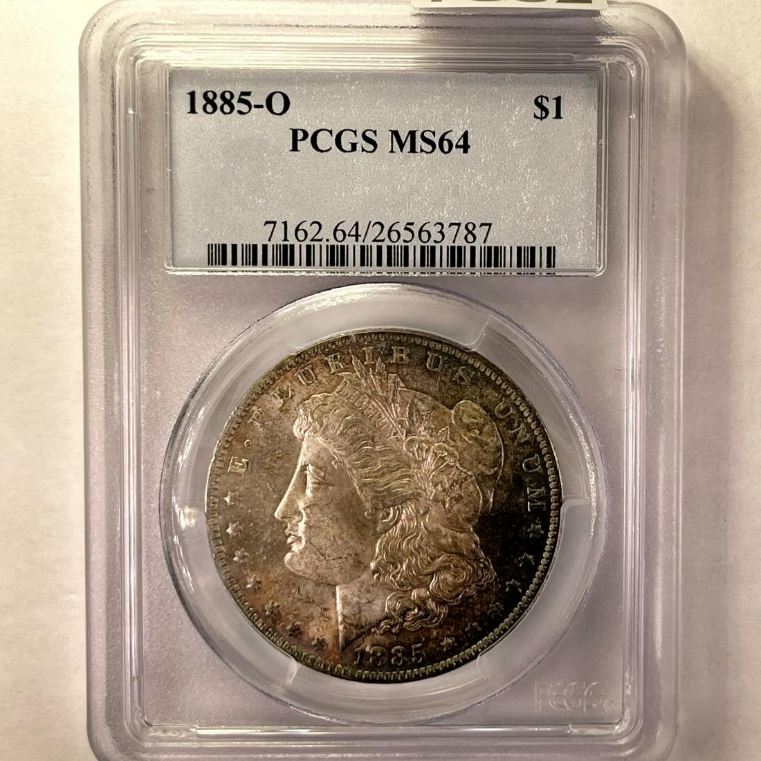 1885-O Morgan Silver Dollar PCGS - MS64 (1 of 2)