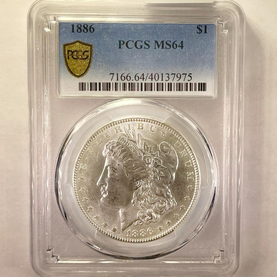 1886 Morgan Silver Dollar PCGS - MS64 (1 of 2)