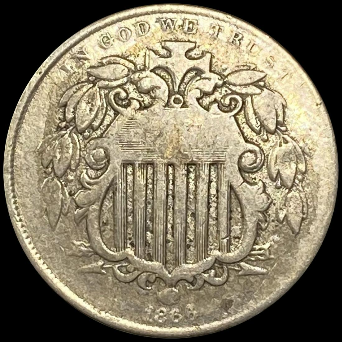1866 Shield Nickel LIGHTLY CIRCULATED (1 of 2)