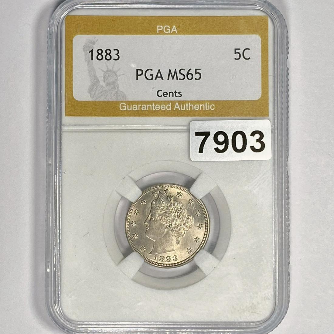 1883 Liberty Victory Nickel PGA - MS65 w Cents (1 of 2)