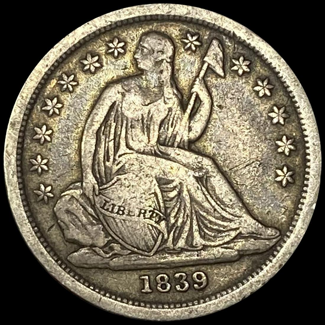 1839 Seated Liberty Dime LIGHTLY CIRCULATED (1 of 2)