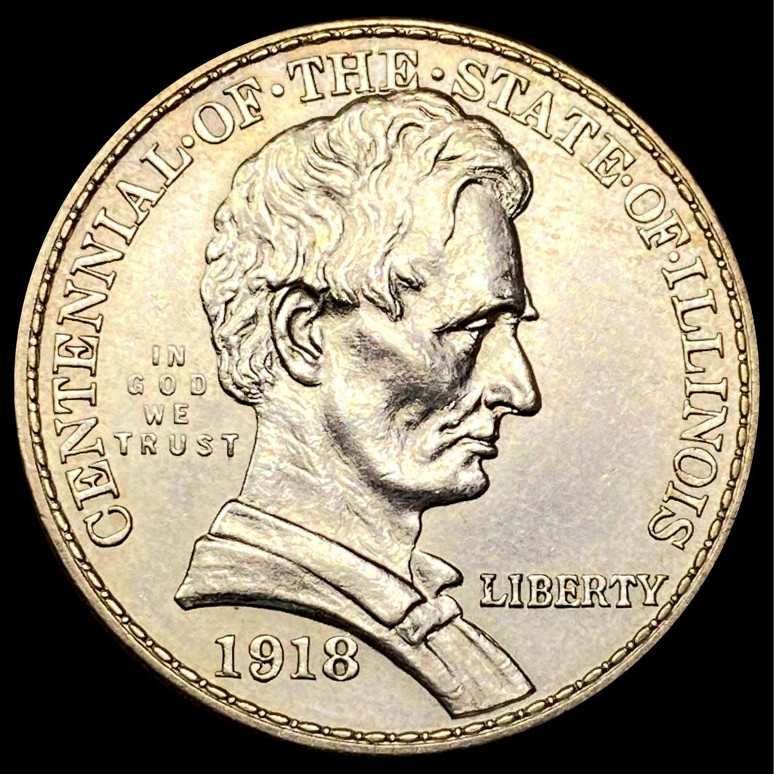 1918 Illinois Half Dollar UNCIRCULATED (1 of 2)