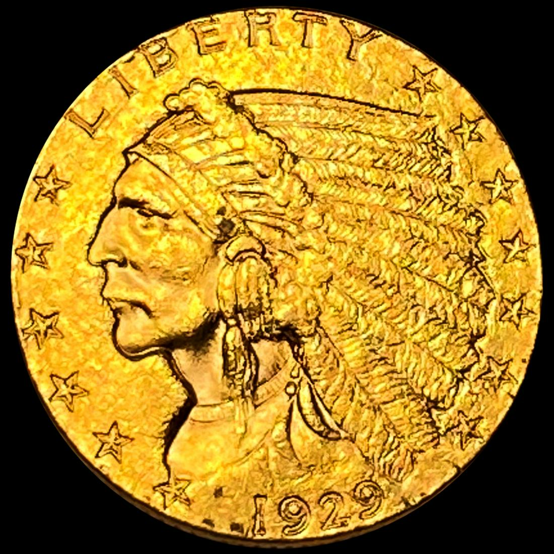 1929 $2.50 Gold Quarter Eagle NEARLY UNCIRCULATED (1 of 2)
