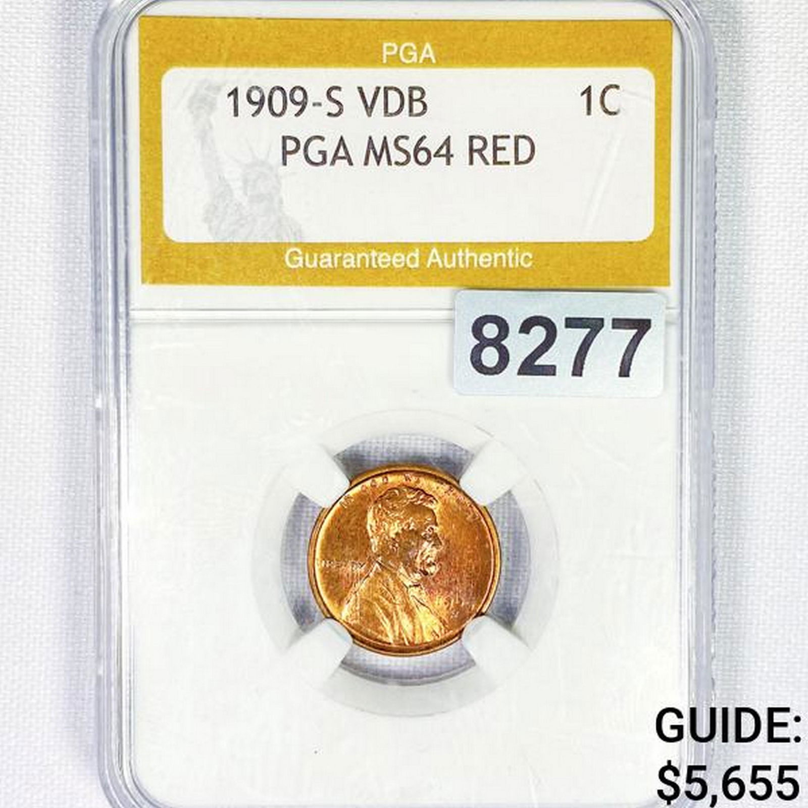 1909-S VDB Wheat Cent PGA - MS64 RED (1 of 2)