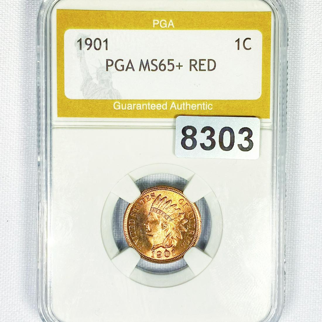 1901 Indian Head Cent PGA - MS65+ RED (1 of 2)