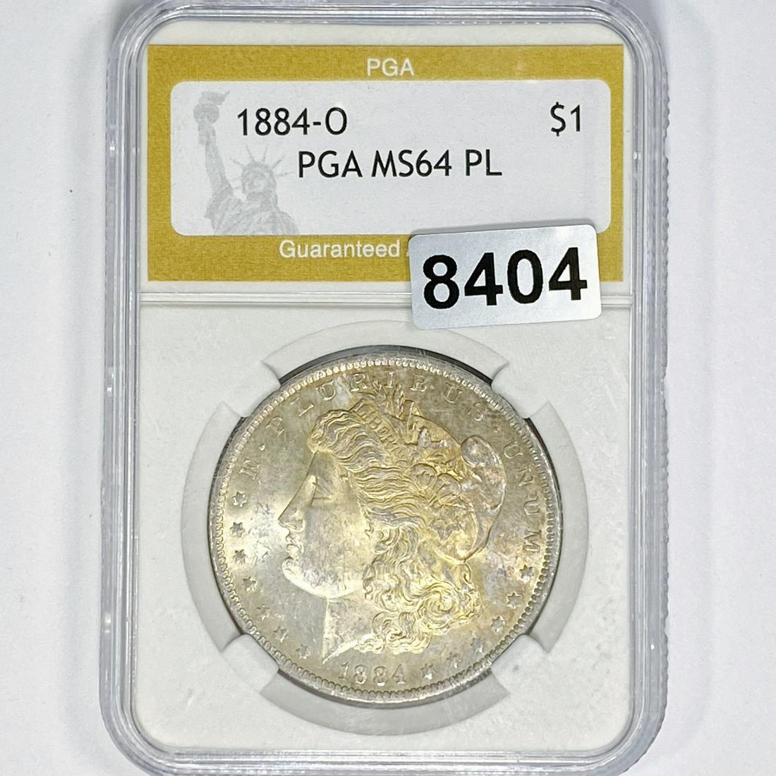 1884-O Morgan Silver Dollar PGA - MS64PL (1 of 2)