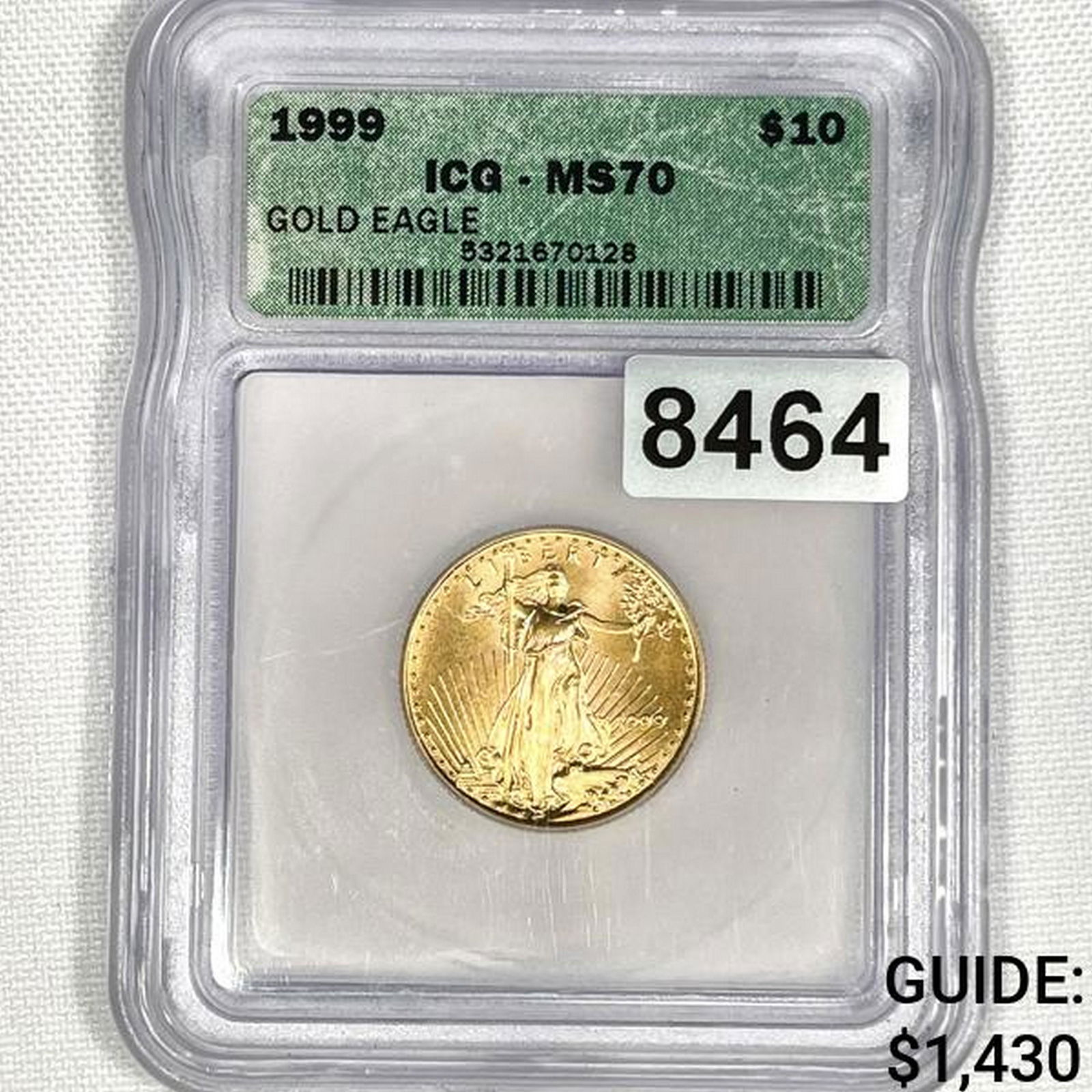 1999 $10 Gold Eagle ICG - MS70 (1 of 2)