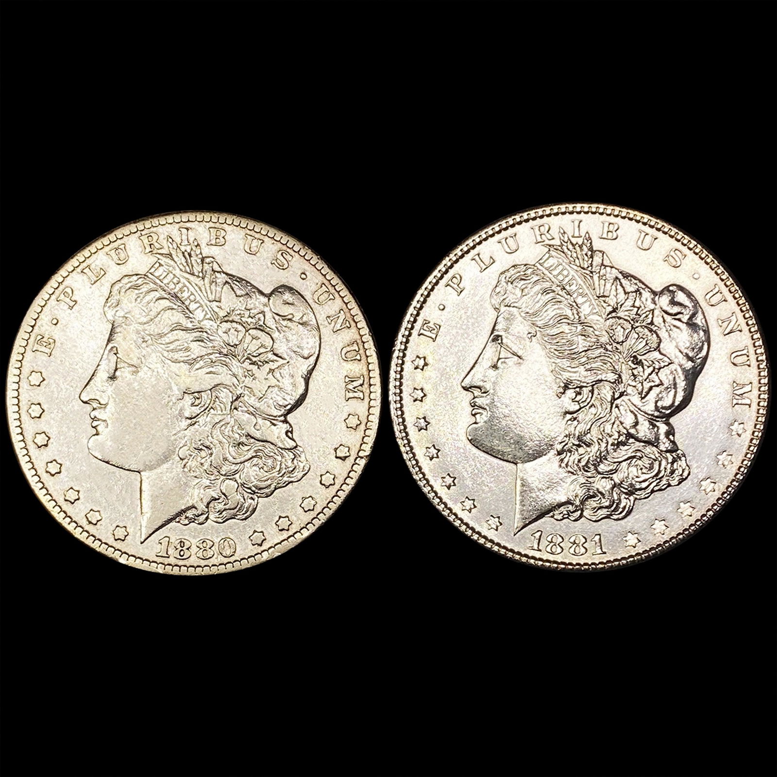 (2) Morgan Dollars CLOSELY UNCIRCULATED (1 of 2)