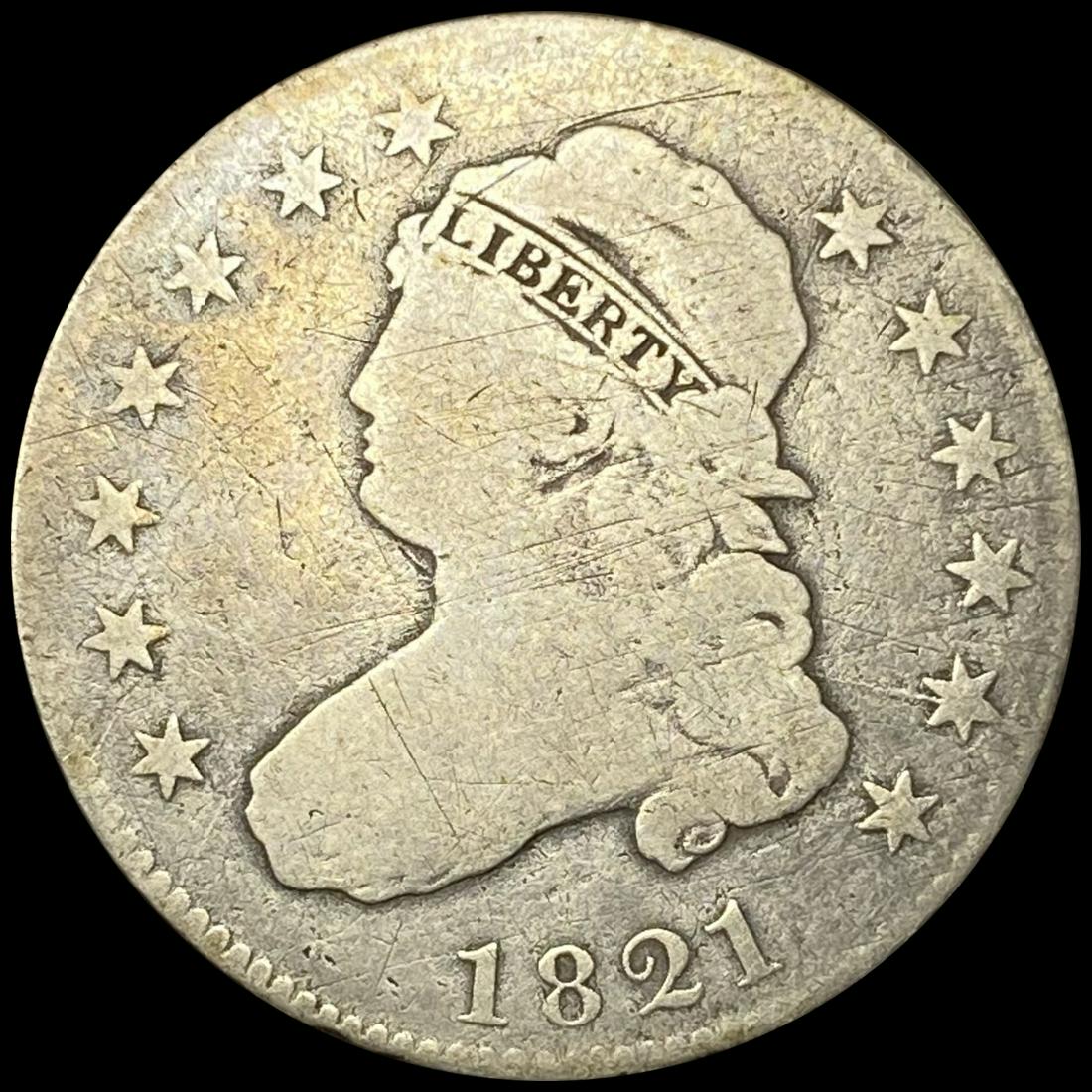 1821 Capped Bust Quarter NICELY CIRCULATED (1 of 2)