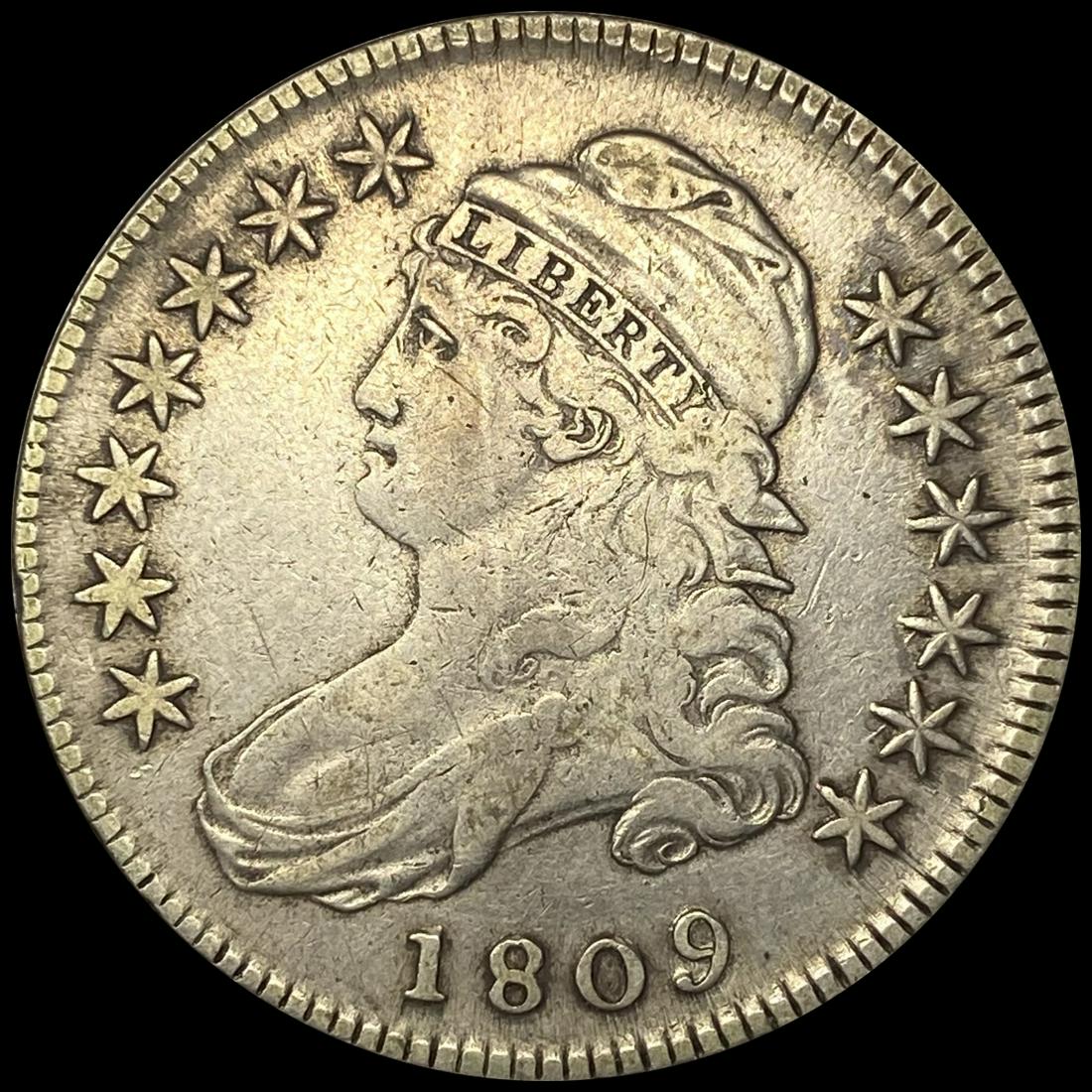 1809 Capped Bust Half Dollar ABOUT UNCIRCULATED (1 of 2)
