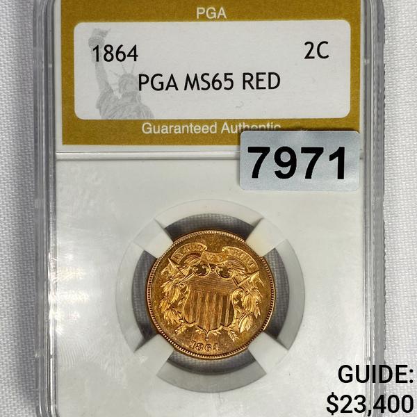 1864 Two Cent Piece PGA - MS65RD (1 of 2)