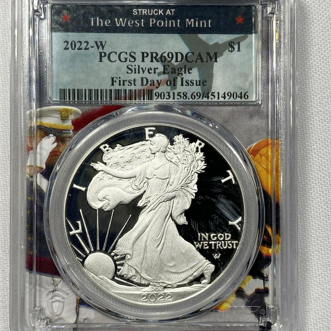 2022-W Silver Eagle PCGS - PR69DCAM (1 of 2)