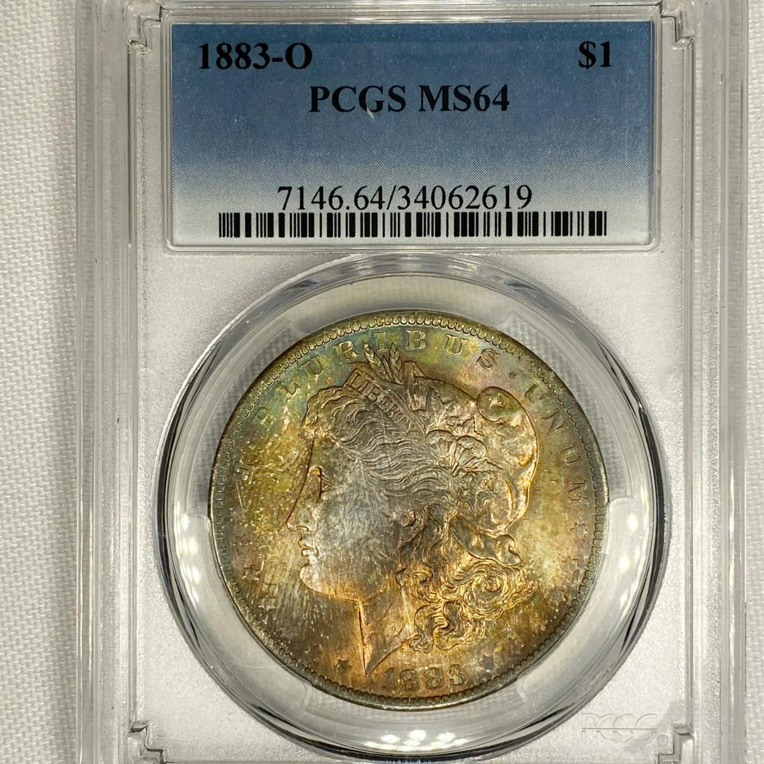 1883-O Morgan Silver Dollar PCGS - MS64 (1 of 2)