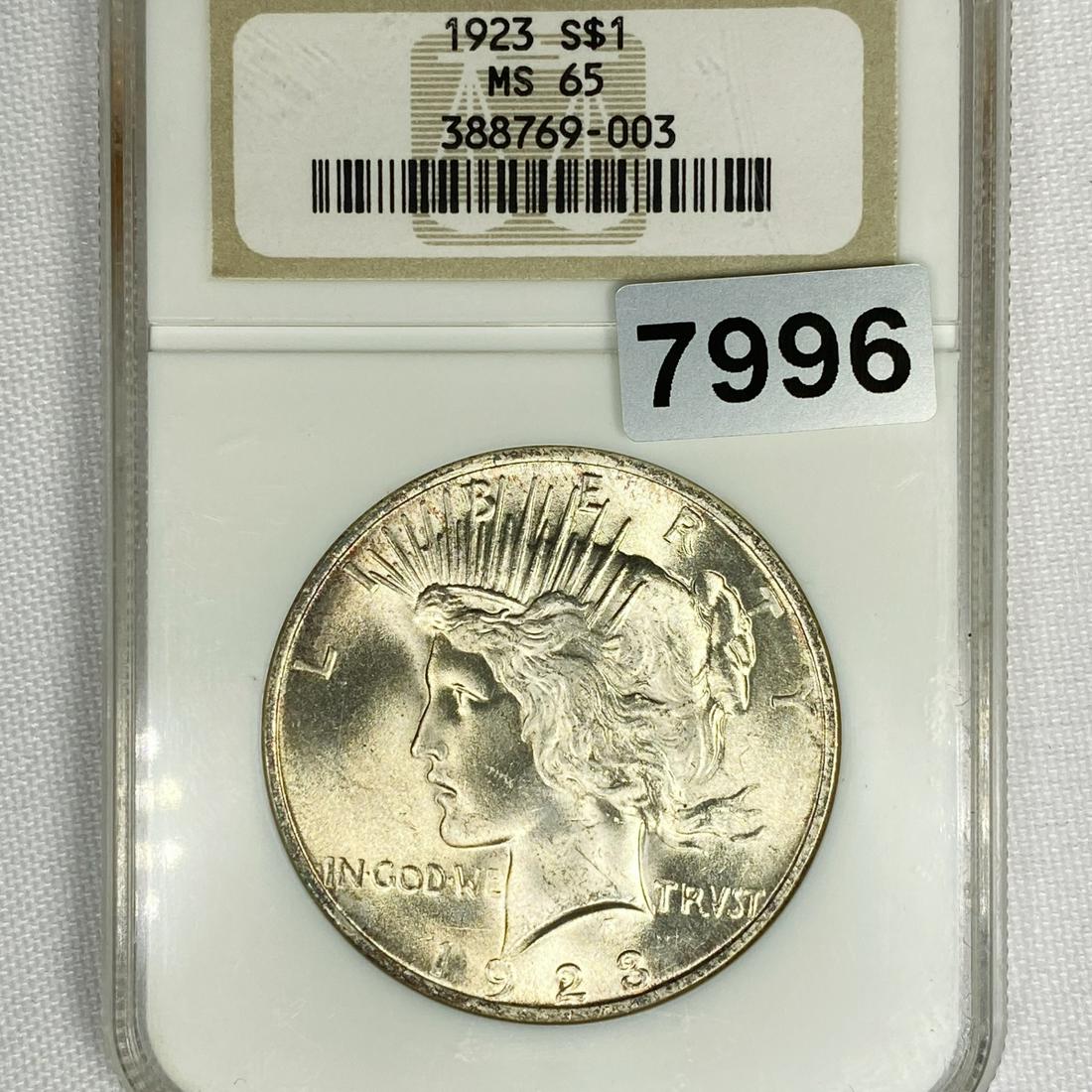 1923 Silver Peace Dollar NGC - MS65 (1 of 2)