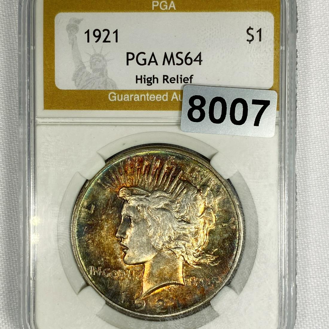 1921 Silver Peace Dollar PGA - MS64 (1 of 2)
