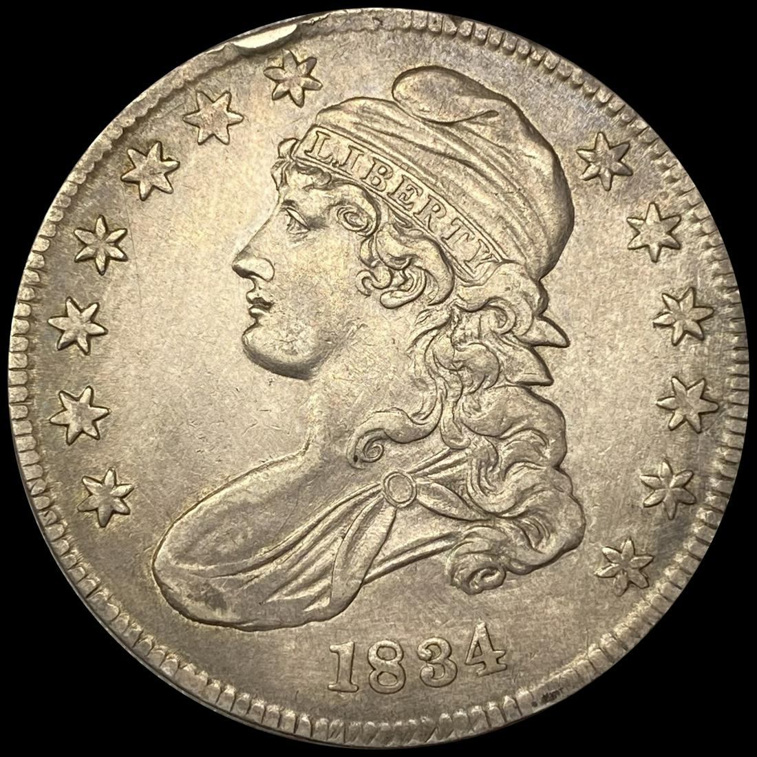 1834 Capped Bust Half Dollar NEARLY UNCIRCULATED (1 of 2)