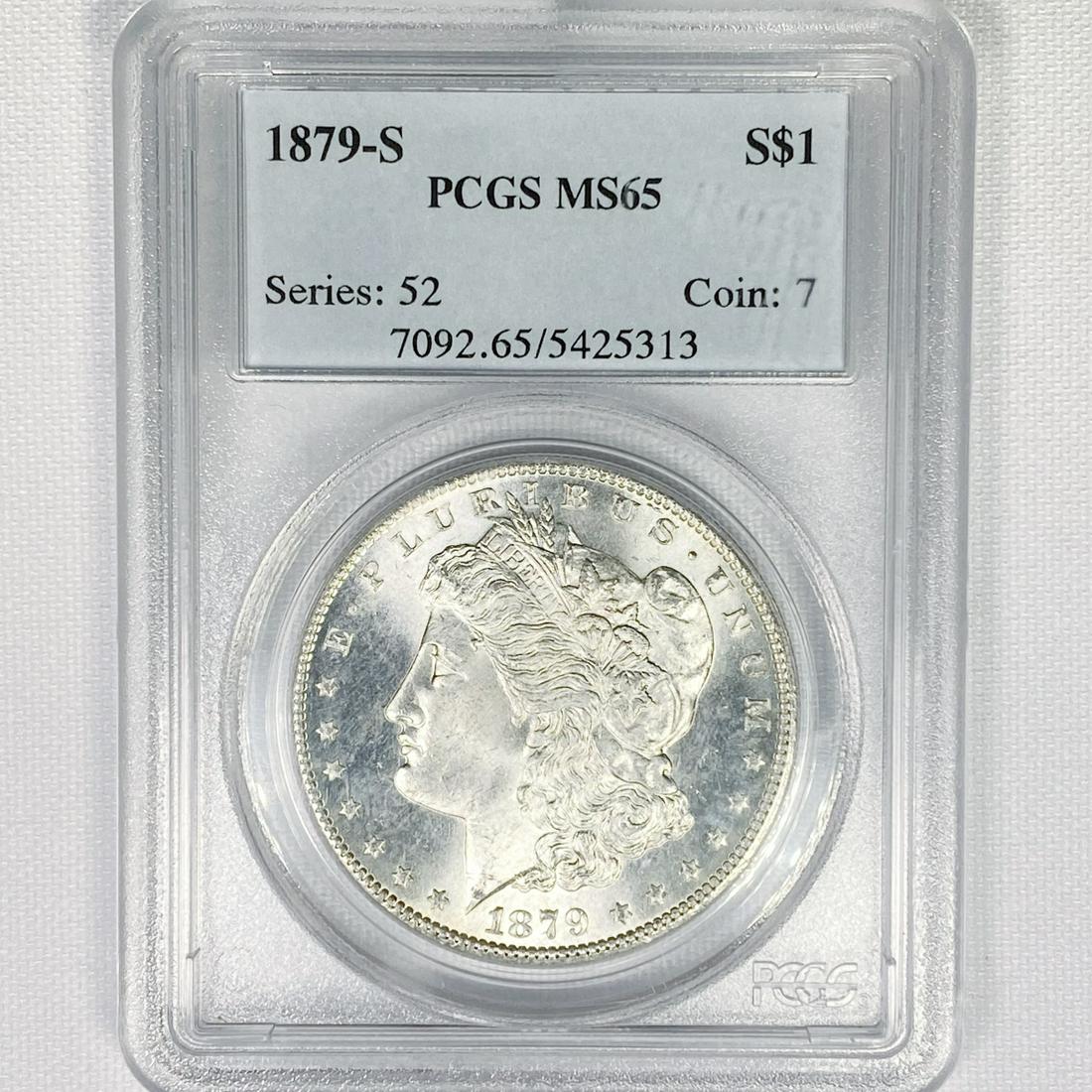 1879-S Morgan Silver Dollar PCGS - MS65+ (1 of 2)