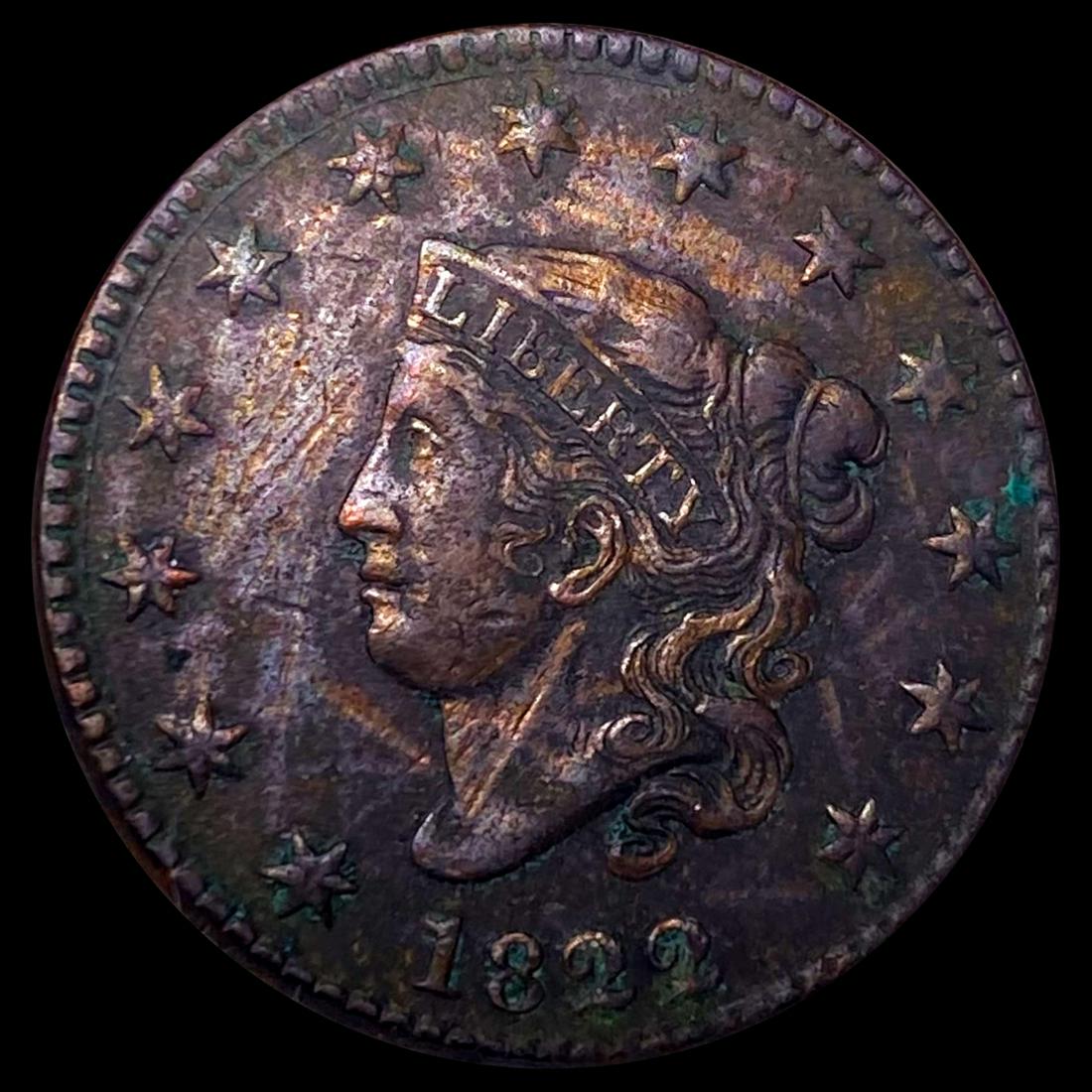 1822 Classic Head Large Cent ABOUT UNCIRCULATED (1 of 2)