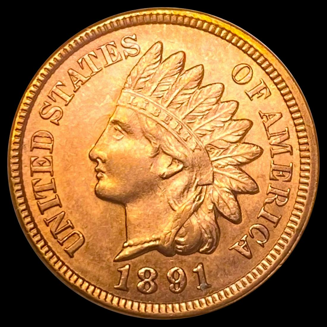 1891 RD Indian Head Cent UNCIRCULATED (1 of 2)