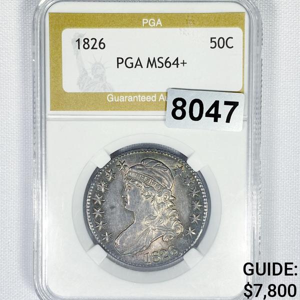 1826 Capped Bust Half Dollar PGA - MS64+ (1 of 2)